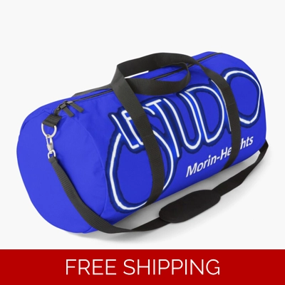 Le Studio Duffle Bag Royal Blue White & Blue Logo MH